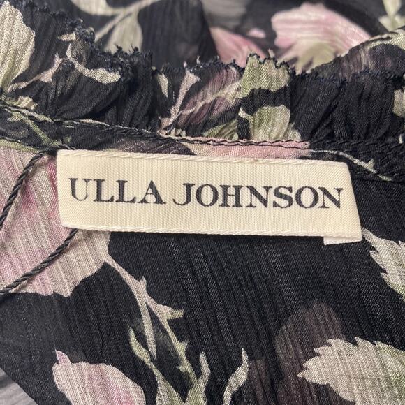 Ulla Johnson Silk Flora Floral Ruffled Georgette Top Size 2 - Picture 6 of 8
